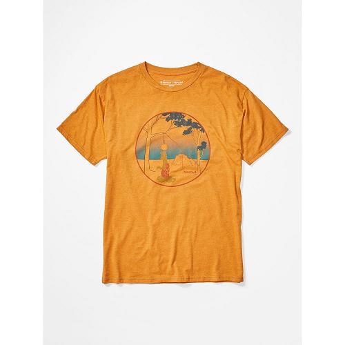 Marmot Marmotini T-Shirts For Mens Gold HBN928145